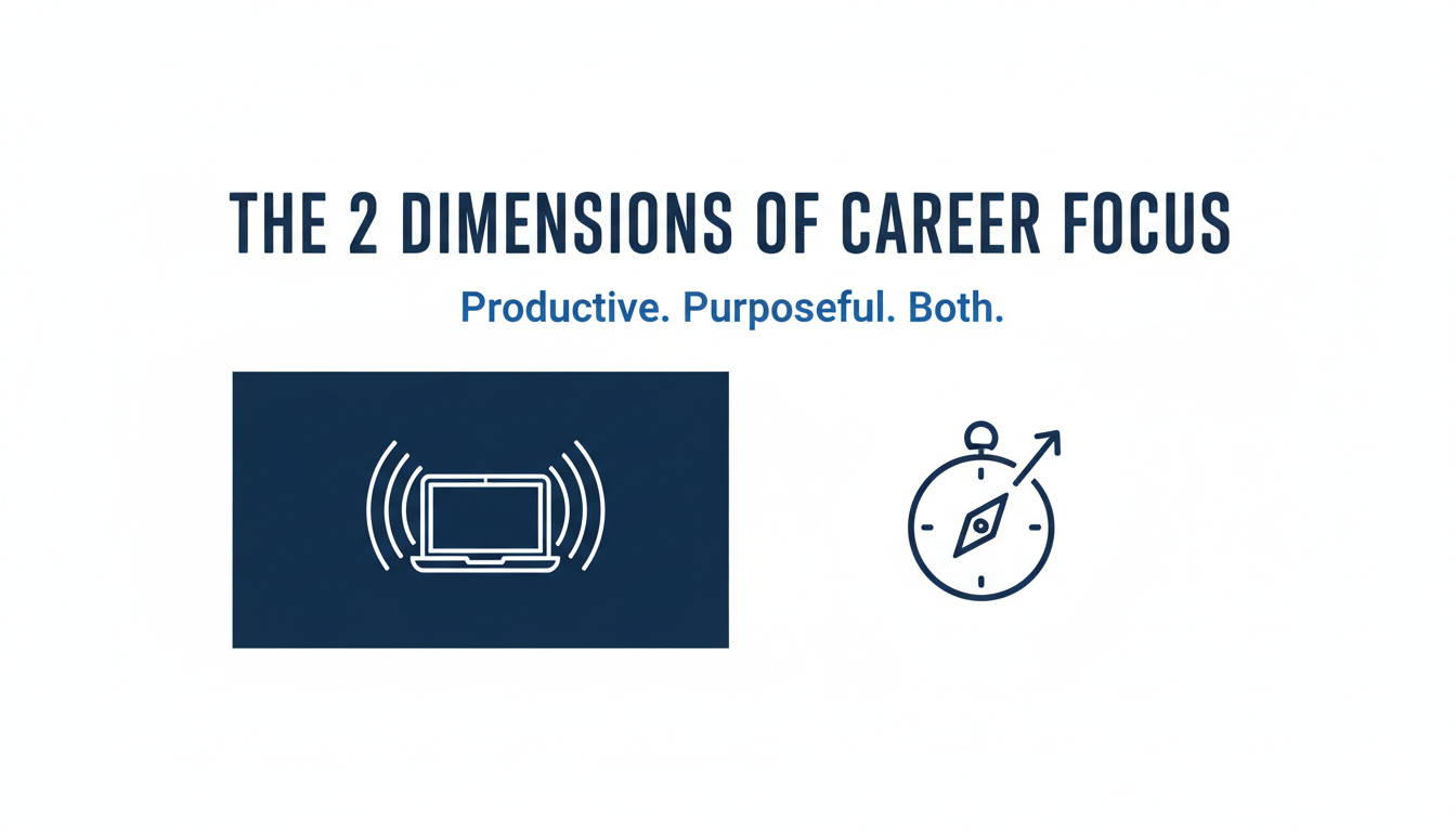 Career Focus 101: How to Stay Productive AND Purposeful in Your First Job