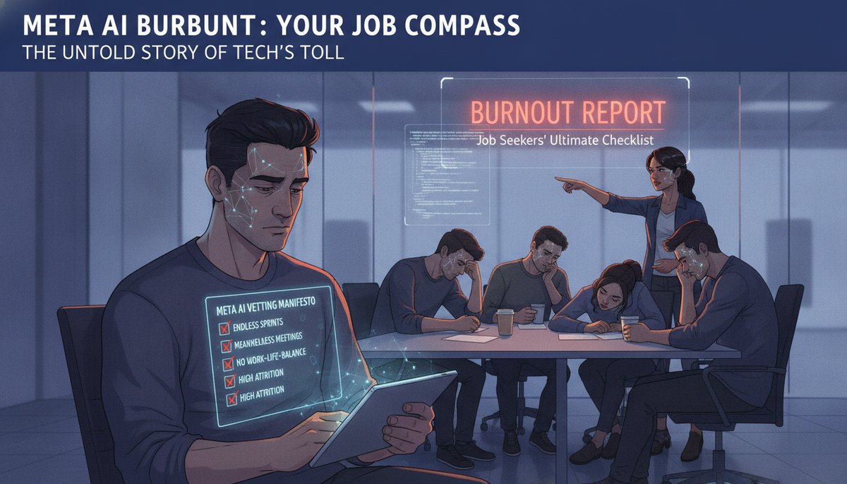 Meta AI burnout report is a vetting checklist for job seekers