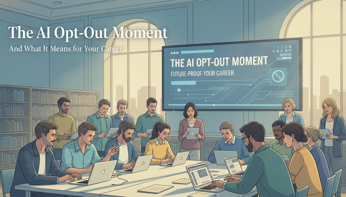 The AI Opt-Out Moment and What It Means for Your Career