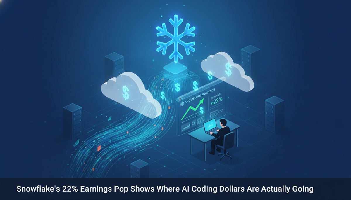 Snowflake's 22% Earnings Pop Shows Where AI Coding Dollars Are Actually Going